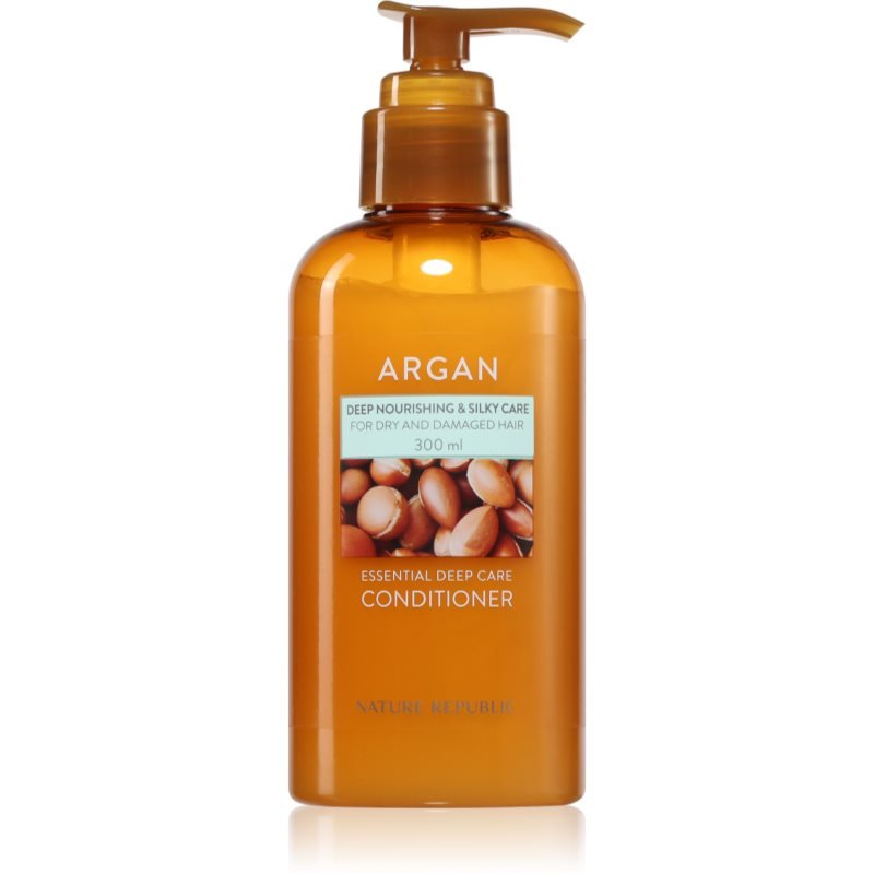 NATURE REPUBLIC Argan Essential Deep Care Conditioner hydratační a vyživující kondicionér pro poškozené vlasy 300 ml - parfo.cz