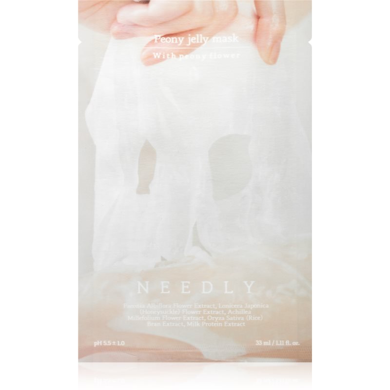 NEEDLY Peony Jelly Mask rozjasňující plátýnková maska s hydratačním účinkem 33 ml - parfo.cz