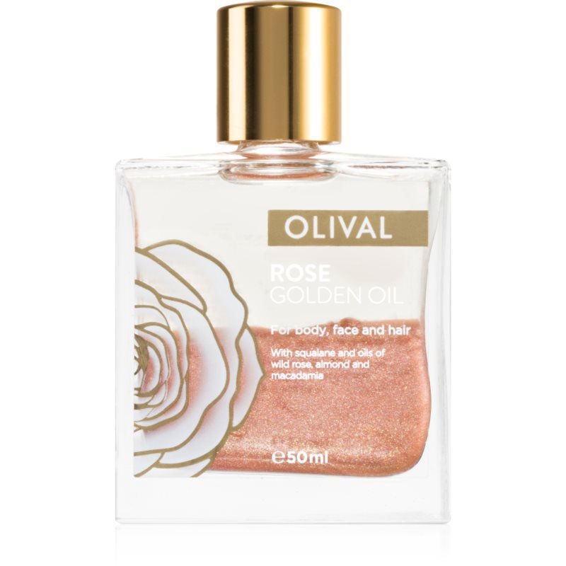 Olival Rose Gold olej se třpytkami na obličej
