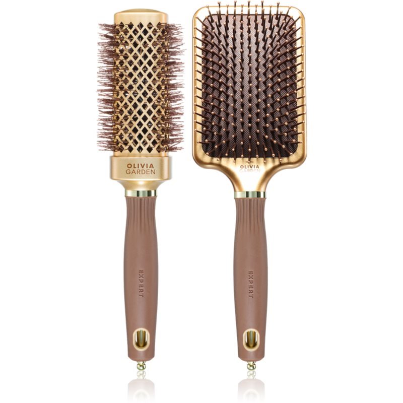 Olivia Garden Brown & Gold Set dárková sada na vlasy pro ženy - parfo.cz