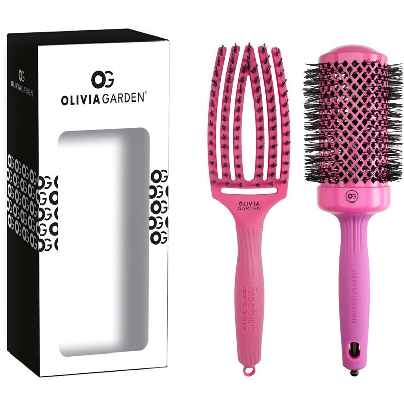 Olivia Garden Hot Pink Set dárková sada pro tepelnou úpravu vlasů - parfo.cz