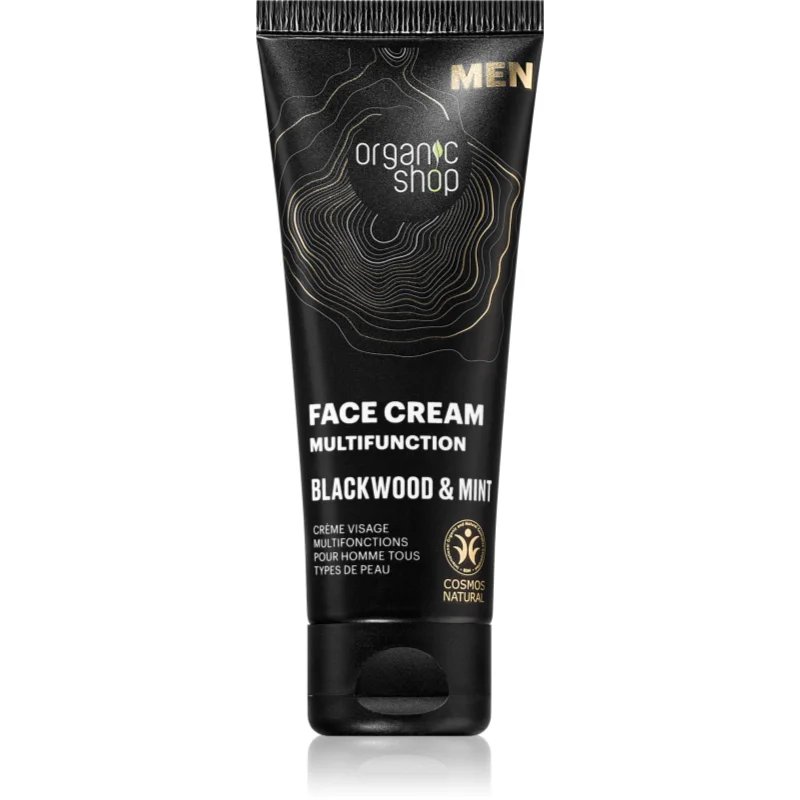 Organic Shop Men Blackwood & Mint multifunkční krém na obličej pro muže 75 ml - parfo.cz