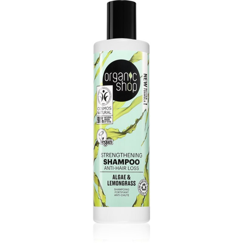 Organic Shop Organic Algae & Clay minerální šampon pro křehké vlasy 280 ml - parfo.cz