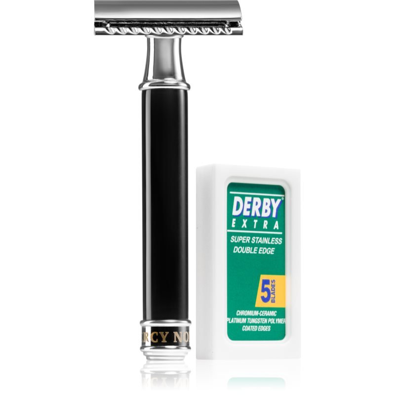 Percy Nobleman Safety Razor tradiční holicí strojek + náhradní břity 1 ks - parfo.cz