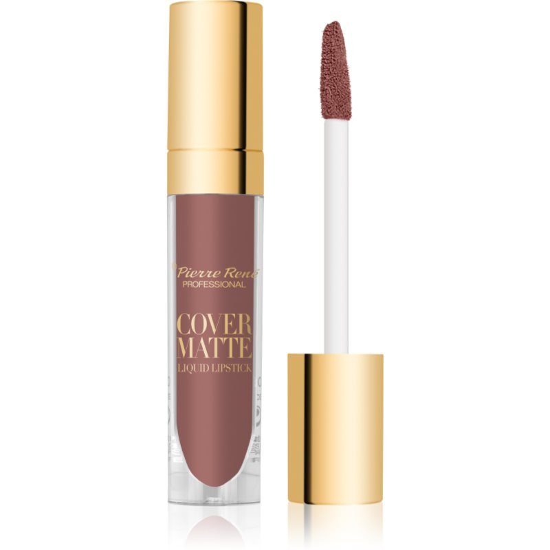 Pierre René Cover Matte matná tekutá rtěnka odstín 05 Rosy Brown 5 ml - parfo.cz