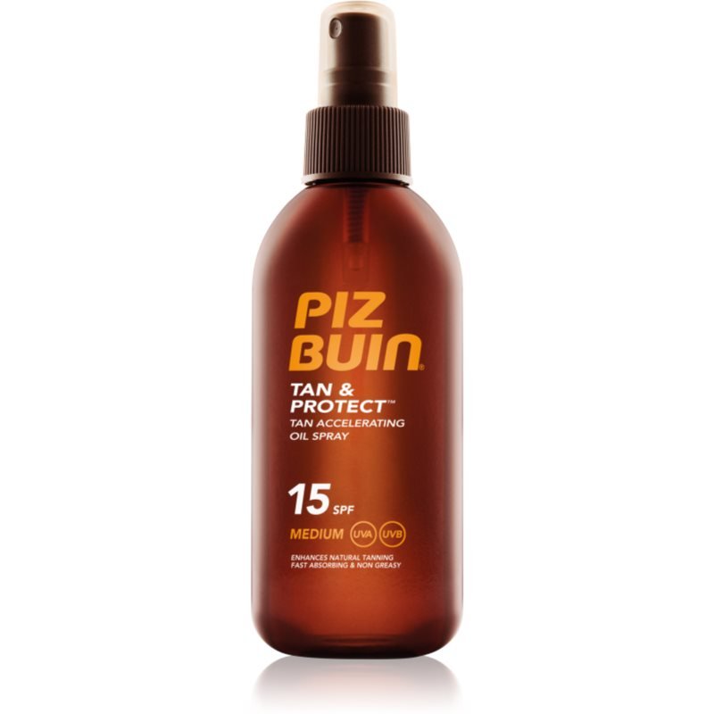 Piz Buin Tan & Protect ochranný olej urychlující opalování SPF 15 150 ml - parfo.cz