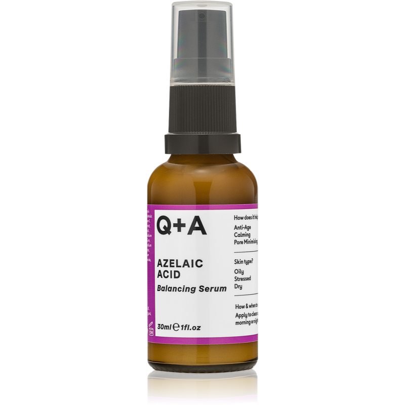 Q+A Azelaic Acid vyrovnávací sérum pro zvýšení kvality pleti 30 ml - parfo.cz