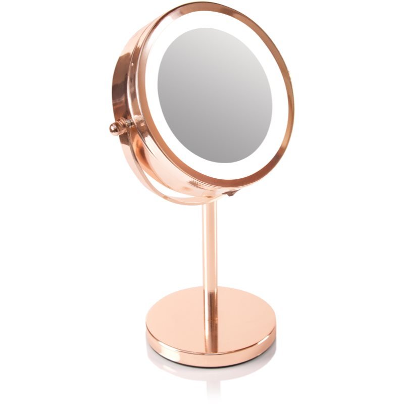 RIO Rose gold mirror podsvícené kosmetické zrcátko 1 ks - parfo.cz