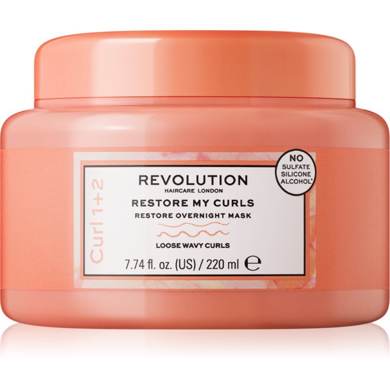 Revolution Haircare My Curls 1+2 Restore My Curls noční regenerační maska pro vlnité vlasy 220 ml - parfo.cz