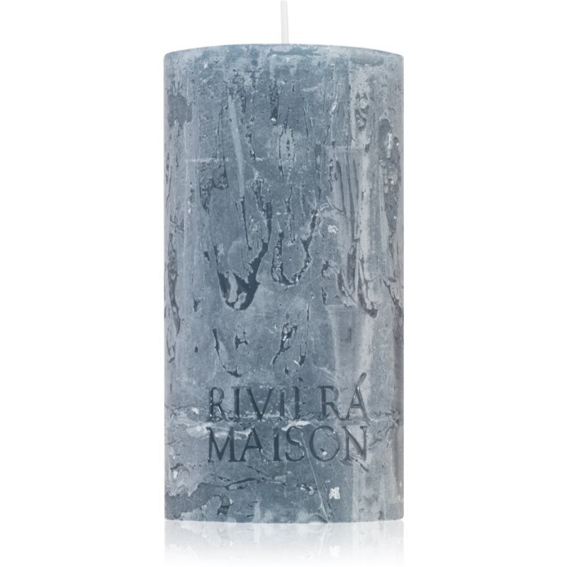 Rivièra Maison Pillar Candle Grey Blue dekorativní svíčka 7x13 cm - parfo.cz