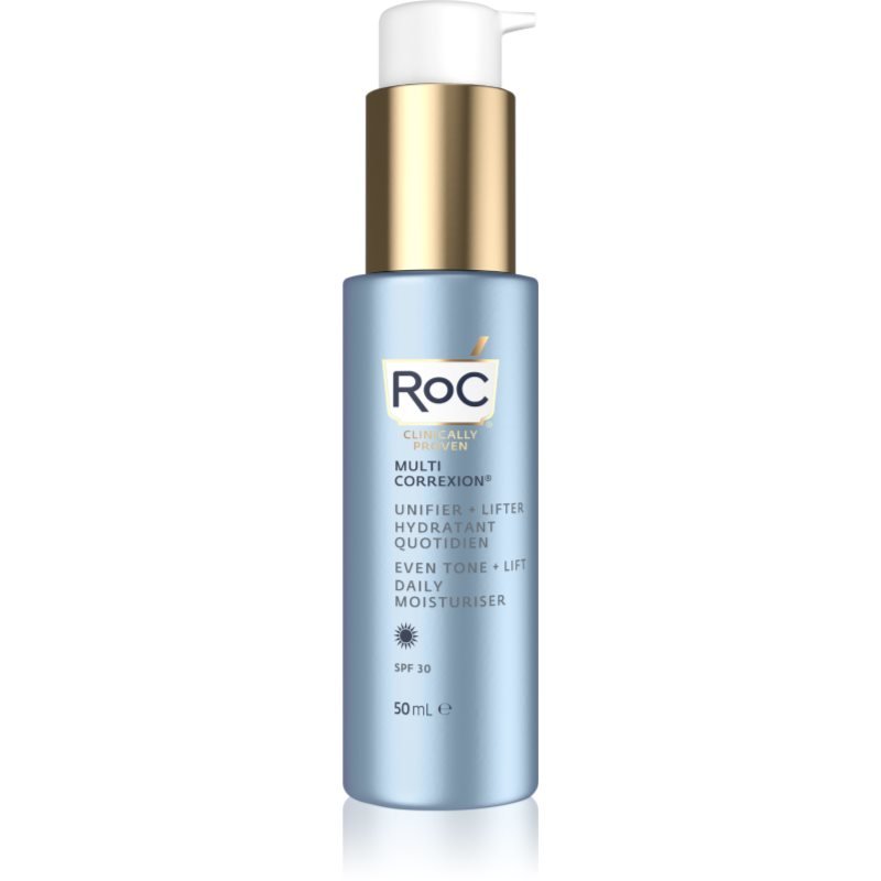 RoC Multi Correxion Even Tone + Lift zpevňující denní krém pro jednotný tón pleti SPF 30 50 ml - parfo.cz