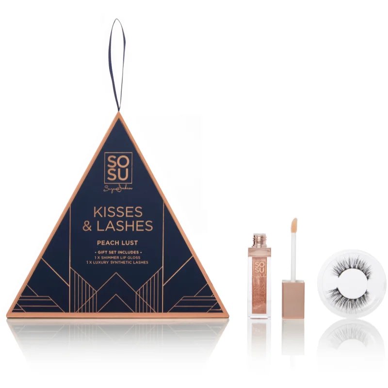 SOSU Cosmetics Limited Edition Kisses & Lashes dárková sada Peach Lust - parfo.cz
