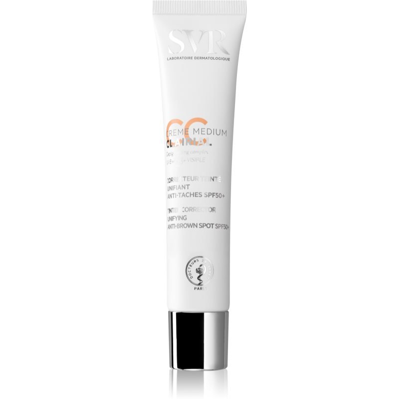 SVR Clairial CC cream CC krém pro jednotný tón pleti SPF 50+ odstín Medium 40 ml - parfo.cz