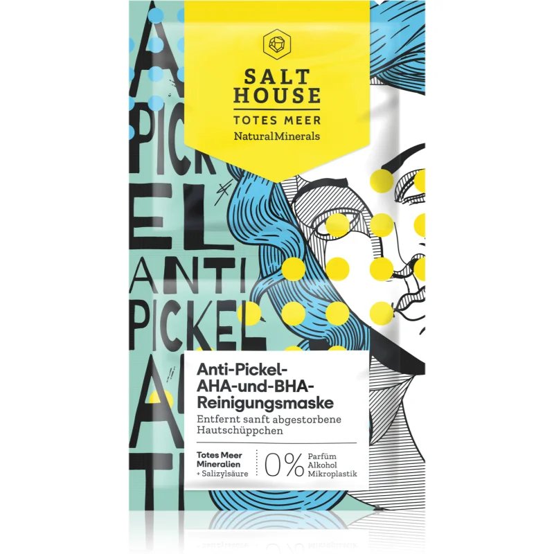 Salt House Natural Minerals Anti-pimple AHA and BHA Cleansing Mask čisticí maska 2x6 ml - parfo.cz