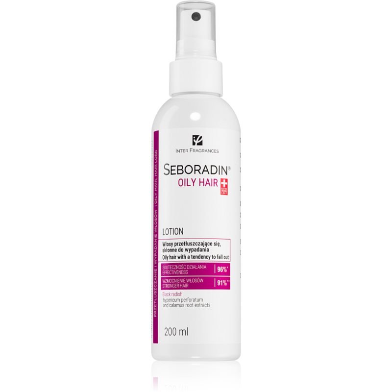 Seboradin Oily Hair posilující bezoplachová péče proti lupům a vypadávání vlasů 200 ml - parfo.cz