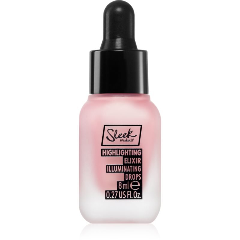 Sleek Highlighting Elixir Illuminating Drops tekutý rozjasňovač s kapátkem odstín She Got It Glow 8 ml - parfo.cz