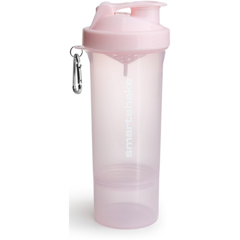 Smartshake Slim sportovní šejkr + zásobník barva Cotton Pink 500 ml - parfo.cz