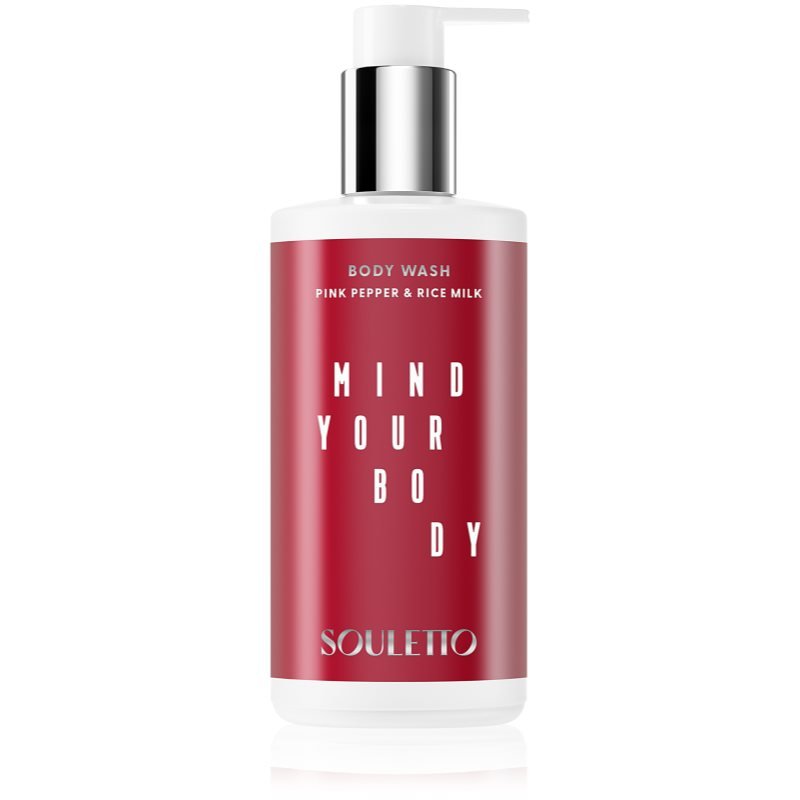 Souletto Pink Pepper & Rice Milk Body Wash relaxační sprchový gel 300 ml - parfo.cz