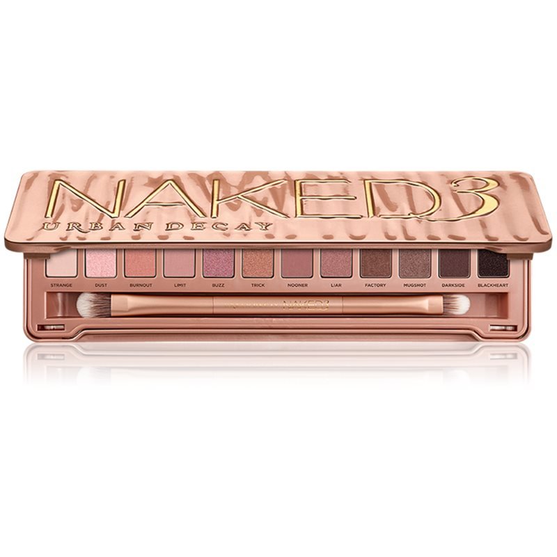 Urban Decay Naked3 paleta očních stínů se štětečkem 12x1