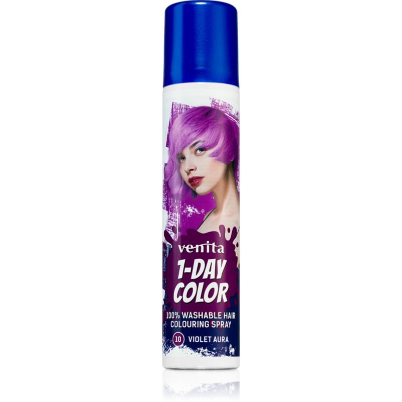 Venita 1-Day Color barevný sprej na vlasy odstín No. 10 - Violet Aura 50 ml - parfo.cz
