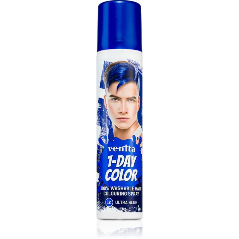 Venita 1-Day Color barevný sprej na vlasy odstín No. 12 - Ultra Blue 50 ml - parfo.cz