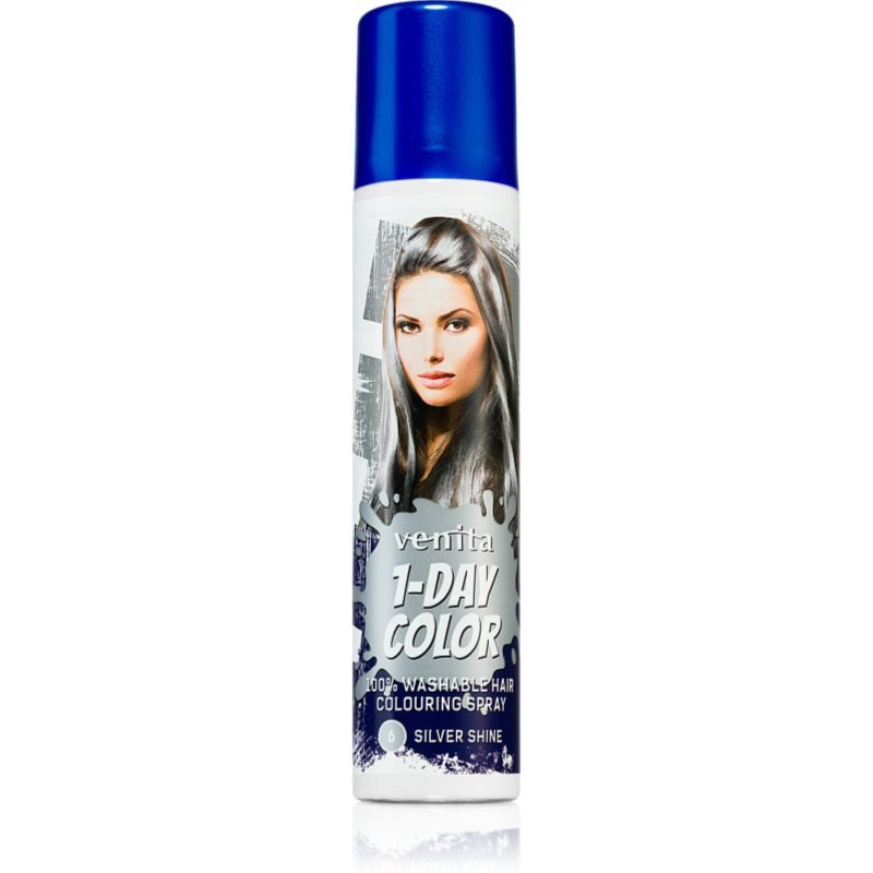 Venita 1-Day Color barevný sprej na vlasy odstín No. 6 - Silver Shine 50 ml - parfo.cz
