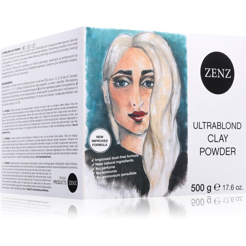 ZENZ Organic Ultrablond Clay Powder zesvětlující pudr bez amoniaku 500 g - parfo.cz