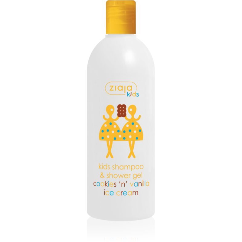 Ziaja Kids Cookies 'n' Vanilla Ice Cream šampon a mycí gel 2 v 1 pro děti od 3let Cookies & Vanilla 400 ml - parfo.cz
