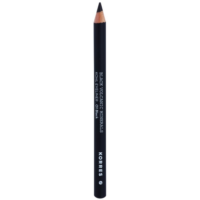 Korres Black Volcanic Minerals tužka na oči odstín 01 Black  1.14 g - parfo.cz