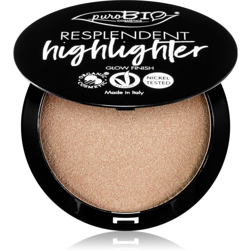 puroBIO Cosmetics Resplendent Highlighter krémový rozjasňovač odstín 01 Sparkling Wine 9 g - parfo.cz