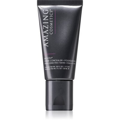 Amazing Cosmetics SMOOTH® Crème Concealer & Foundation Duo krémový korektor a make-up v jednom Medium Beige 30 ml - parfo.cz