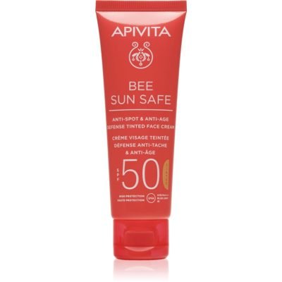 Apivita Bee Sun Safe ochranný tónovací krém na obličej SPF 50 50 ml - parfo.cz