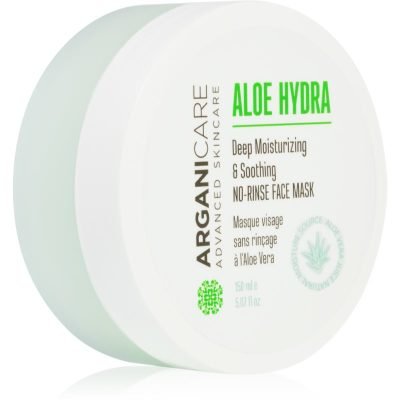 Arganicare Aloe Hydra No-Rinse Face Mask hloubkově hydratační maska se zklidňujícím účinkem 150 ml - parfo.cz