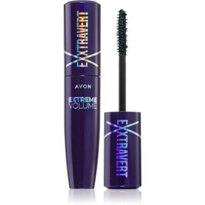 Avon Exxtravert Extreme Volume voděodolná prodlužující řasenka pro extra objem odstín Blackest Black 9