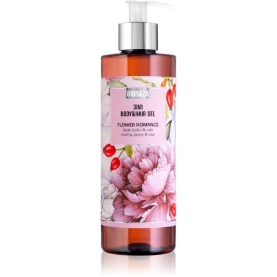 BIOBAZA 3in1 Body&Hair Gel Flower Romance šampón