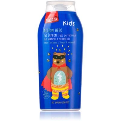 BIOBAZA Action Hero sprchový gel na tělo a vlasy pro děti 250 ml - parfo.cz