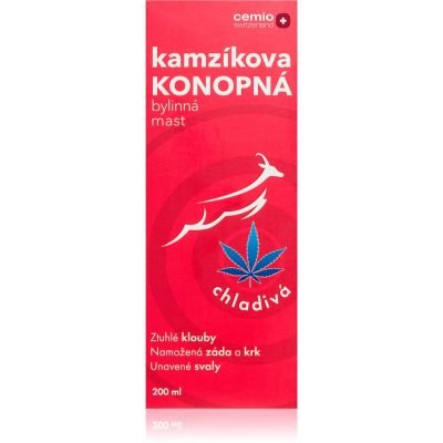 Cemio Kamzíkova konopná mast mast s chladivým účinkem 200 ml - parfo.cz