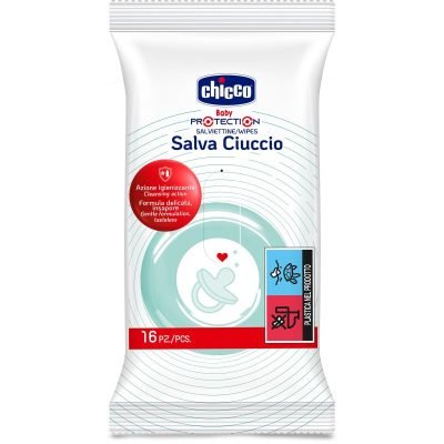 Chicco Wipes vlhčené ubrousky na dudlík 16 ks - parfo.cz
