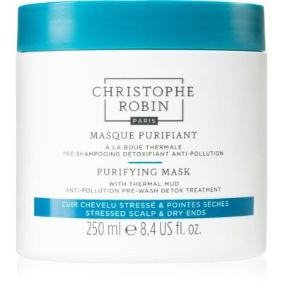 Christophe Robin Purifying Mask with Thermal Mud čisticí maska pro vlasy vystavené znečištěnému ovzduší 250 ml - parfo.cz