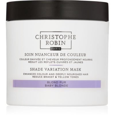 Christophe Robin Shade Variation Mask výživná krémová maska na vlasy odstín Baby Blond 250 ml - parfo.cz