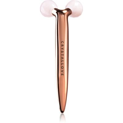 Crystallove Rose Quartz 3D Lift & Sculpt Facial Roller masážní pomůcka 1 ks - parfo.cz