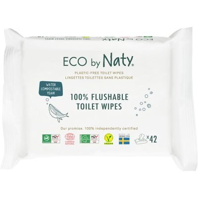 ECO by Naty Plastic-free Toilet Wipes vlhčené ubrousky pro děti 42 ks - parfo.cz