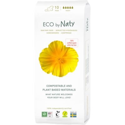 ECO by Naty Sanitary Pads Night vložky 10 ks - parfo.cz