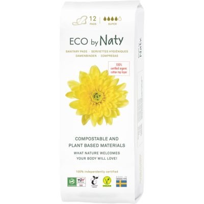 ECO by Naty Sanitary Pads Super vložky 12 ks - parfo.cz