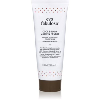 EVO Fabuloso Colour Boosting Treatment kondicionér pro zvýraznění barvy vlasů odstín Cool Brown 220 ml - parfo.cz