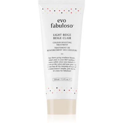 EVO Fabuloso Colour Boosting Treatment kondicionér pro zvýraznění barvy vlasů odstín Light Beige 220 ml - parfo.cz