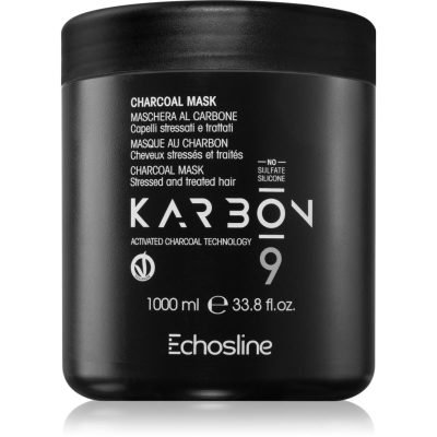 Echosline CHARCOAL Mask maska na vlasy s aktivním uhlím 1000 ml - parfo.cz