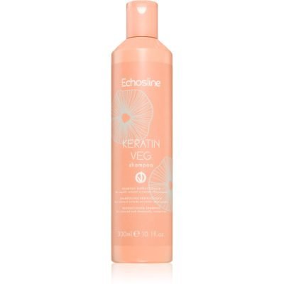 Echosline Keratin veg Shampoo vyživující šampon pro obnovu a posílení vlasů s aminokyselinami 300 ml - parfo.cz