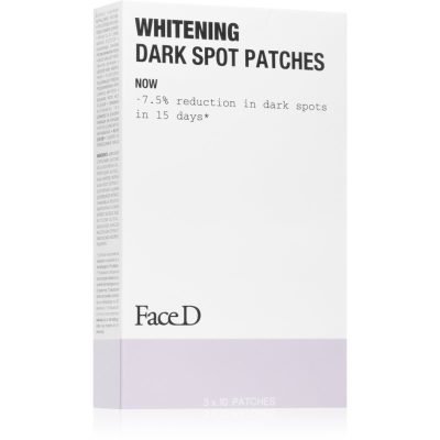 Face D Whitening náplasti na problematickou pleť proti tmavým skvrnám 3x10 ks - parfo.cz