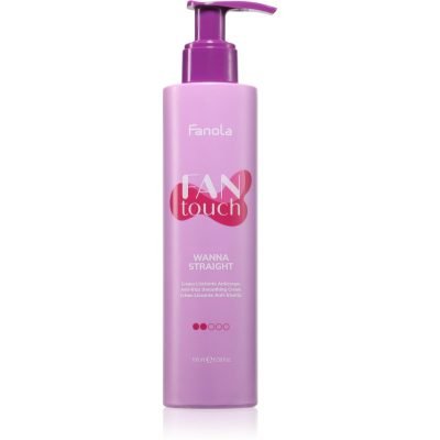 Fanola FAN touch Wanna Straight vyhlazující krém na vlasy proti krepatění 200 ml - parfo.cz